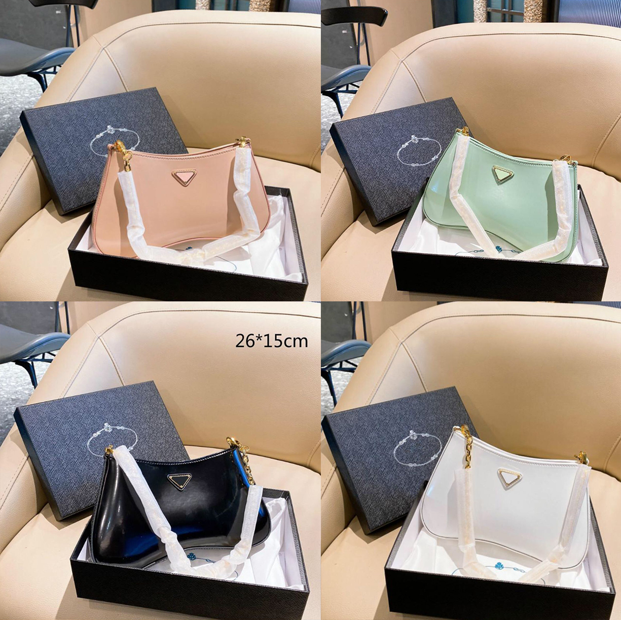 2021 luxury portable shoulder bags women's fashion brand designer's underarm messenger bag size 26*15cm
2021 luxury portable shoulder bags women's fashion brand designer's underarm messenger bag size 26*15cm