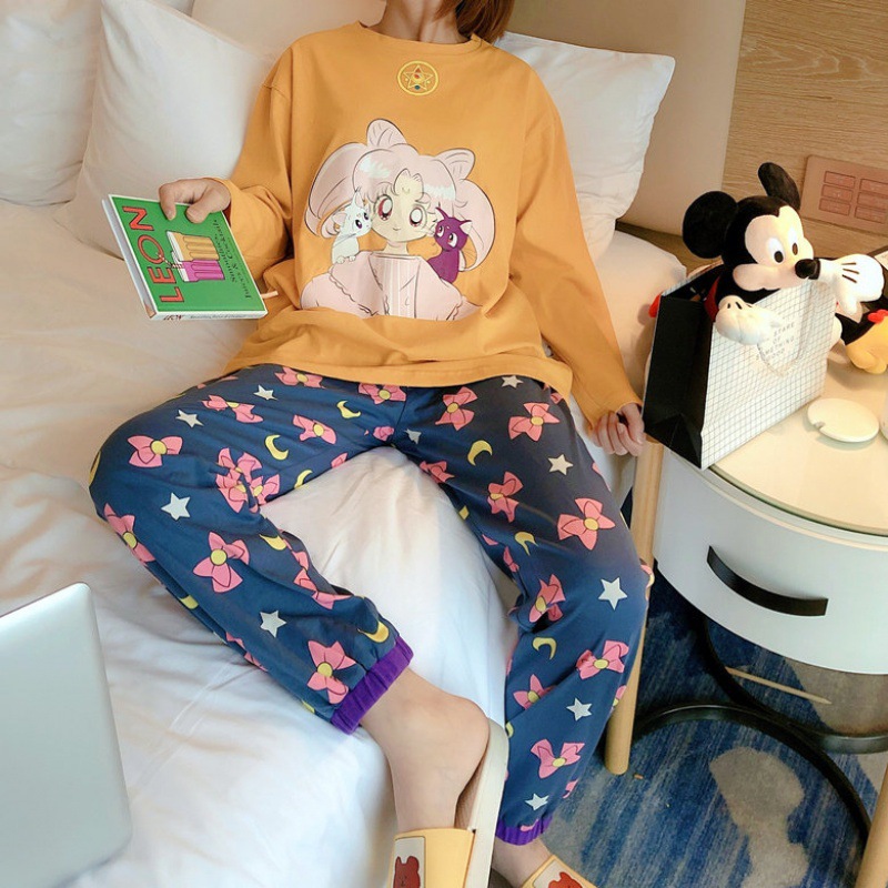 Sailor Moon Sleepwear Set for Women Autumn Long Sleeve Milk shreds Women Pajamas set Cute Pink Pijamas Thin Casual Home Clothes, Short
Sailor Moon Sleepwear Set for Women Autumn Long Sleeve Milk shreds Women Pajamas set Cute Pink Pijamas Thin Casual Home Clothes, Short