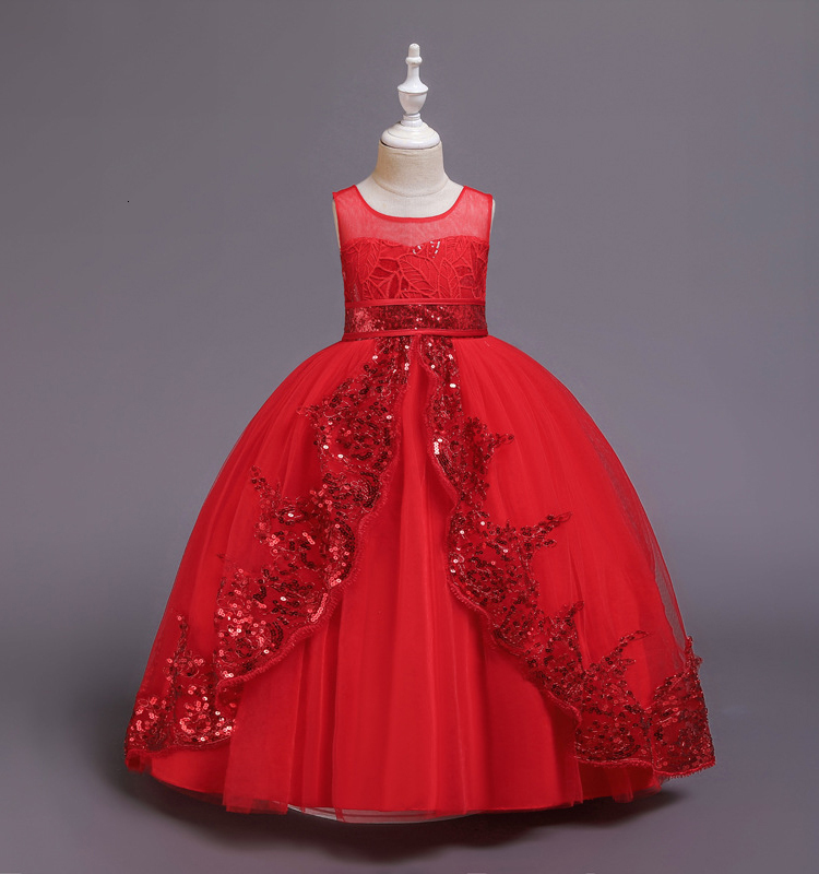 Girl's New Kids Dresses For Girls Teenager Bridesmaid Elegant Princess Wedding Lace Dress Vestido Party Formal Wear 8 10 12 14 Years C0228, Red
Girl's New Kids Dresses For Girls Teenager Bridesmaid Elegant Princess Wedding Lace Dress Vestido Party Formal Wear 8 10 12 14 Years C0228, Red