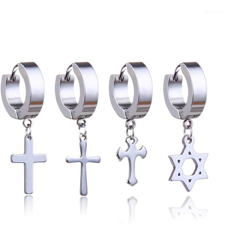 Stud SECRET BOYS Cross Six Pointed Star Earrings Fashion Titanium Steel Punk Stainless Tide Single Pack, Golden;silver
Stud SECRET BOYS Cross Six Pointed Star Earrings Fashion Titanium Steel Punk Stainless Tide Single Pack, Golden;silver