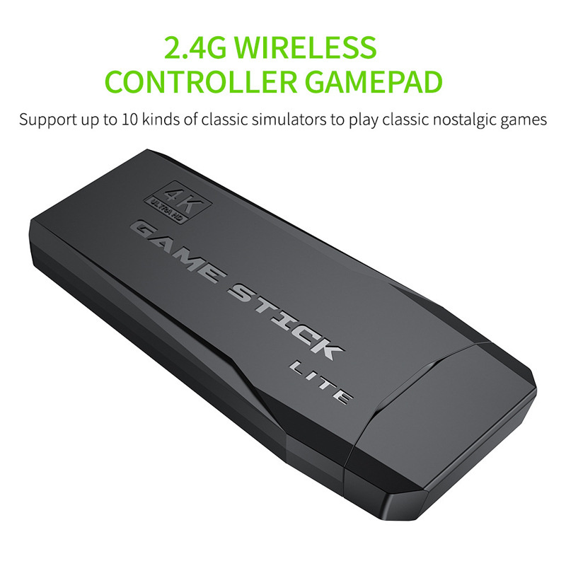 4K Games M8 USB 24G Wireless Console Nostalgic host 3500 10000 Classic Stick Lite 8 Bit Mini Retro Controller compatible Dual G