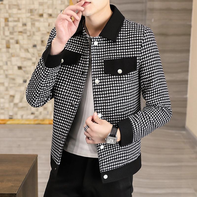 Men's Jackets 2021 Brand Clothing Men's Spring Leisure Plaid Short Jackets/Male Slim Fit Fashion Lapel Coats Plus Size S-3XL, Black;brown
Men's Jackets 2021 Brand Clothing Men's Spring Leisure Plaid Short Jackets/Male Slim Fit Fashion Lapel Coats Plus Size S-3XL, Black;brown
