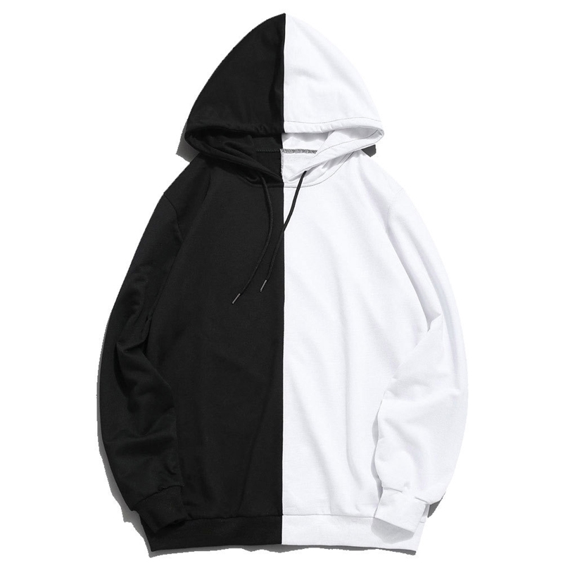 Patchwork sweater men' and women' blank top Hoodie thin Sweatshirt, Black and white pjwcs
Patchwork sweater men' and women' blank top Hoodie thin Sweatshirt, Black and white pjwcs