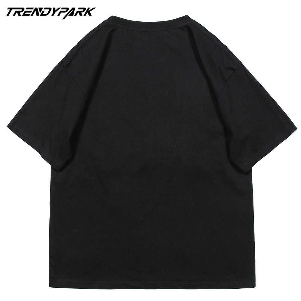 T-Shirt Men Streetwear Harajuku Hip Hop Letters Foaming Printing T Shirt Summer Short Sleeve Cotton Casual Tshirt Shirt Top 210601