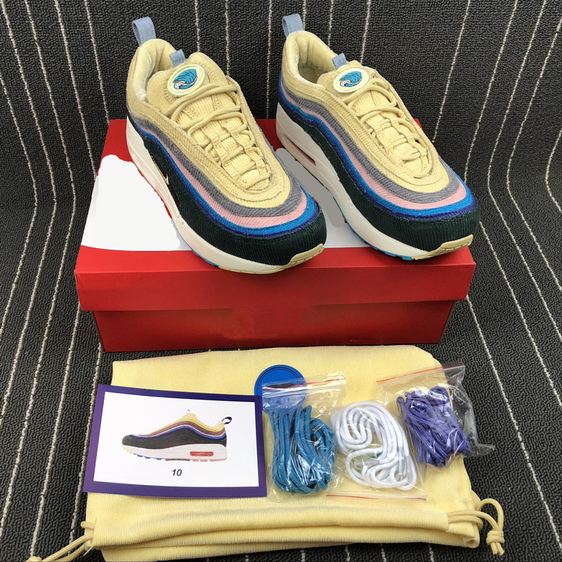 Top Quality Cushion Running Shoes 97/1 SW Sean Wotherspoon Royal Blue/White-Yellow corduroy sneakers and sportswear shoe Outdoor Sneakers Sports Come With Box
Top Quality Cushion Running Shoes 97/1 SW Sean Wotherspoon Royal Blue/White-Yellow corduroy sneakers and sportswear shoe Outdoor Sneakers Sports Come With Box