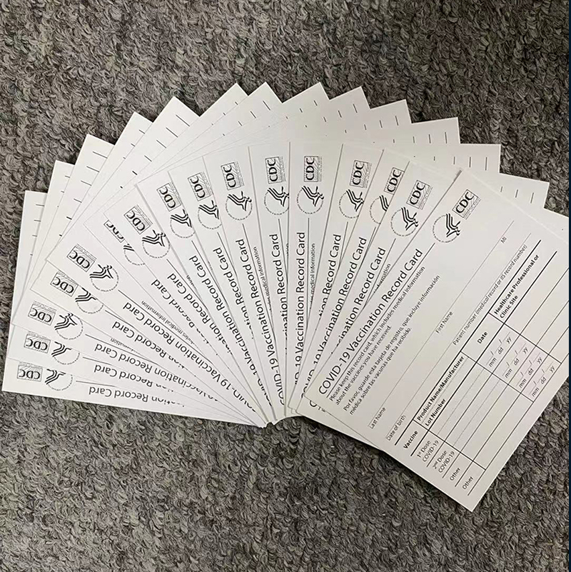 4*3inch CDC Paper Vaccination Card Files Vaccinated Record Cards Business Cards Fill the Information yourself Blank CDC Paper Card
4*3inch CDC Paper Vaccination Card Files Vaccinated Record Cards Business Cards Fill the Information yourself Blank CDC Paper Card