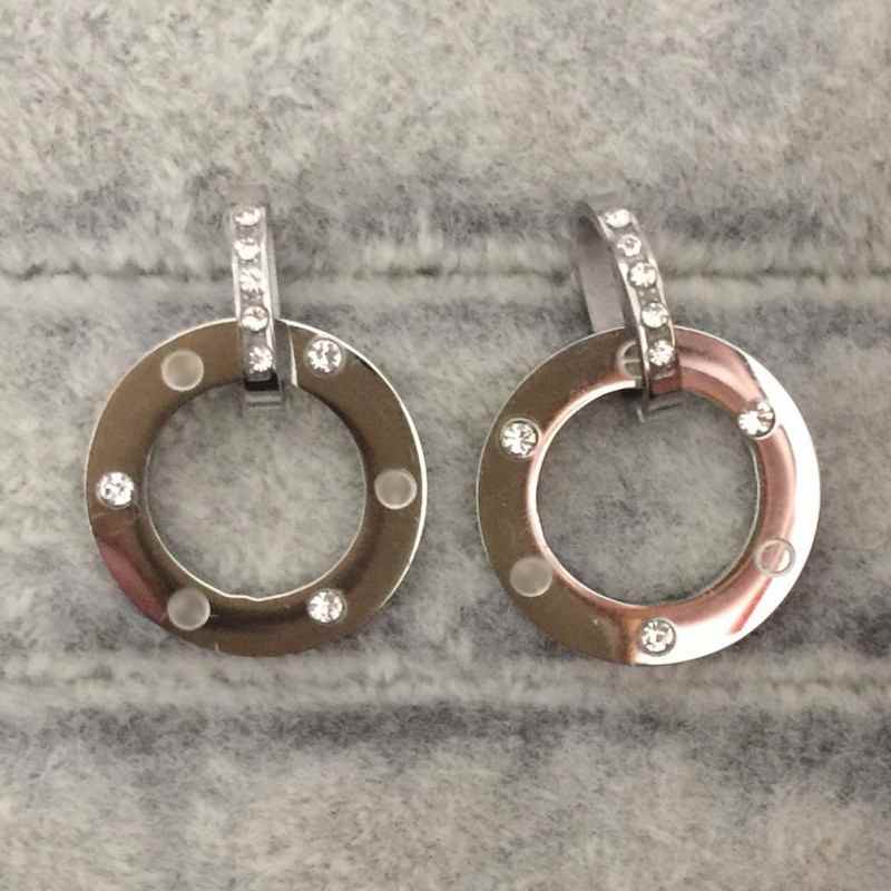 Top Quality Love Women Designer Studs CZ Stone Simple Ring Pendant Titanium Steel earrings 3 Colors Fashion Jewelry Lady Party Gifts
Top Quality Love Women Designer Studs CZ Stone Simple Ring Pendant Titanium Steel earrings 3 Colors Fashion Jewelry Lady Party Gifts