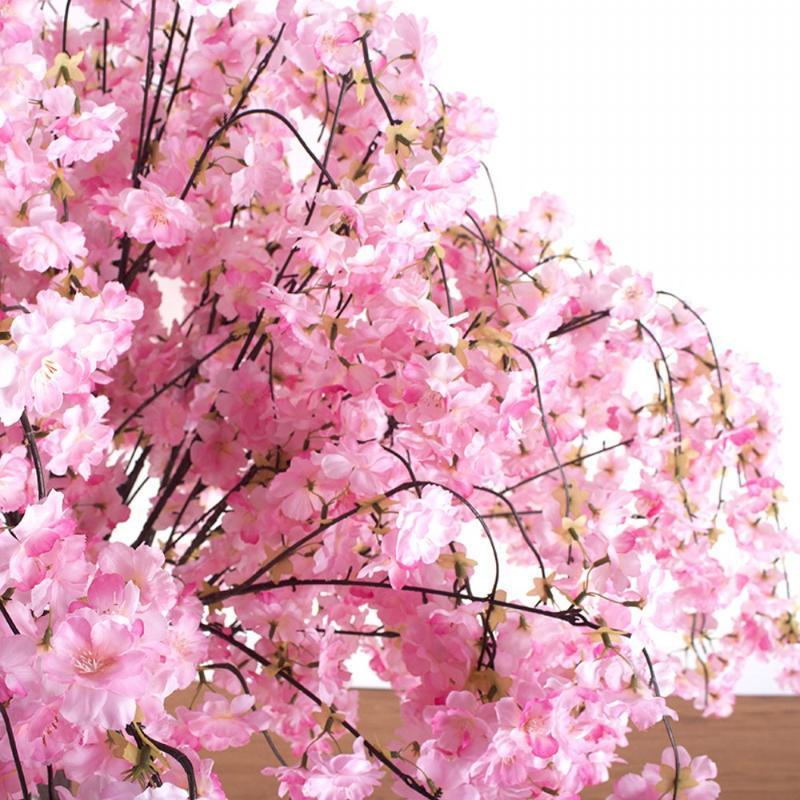 Decorative Flowers & Wreaths 1.5M Height Artifical Cherry Tree Simulation Fake Peach Wishing Trees Art Ornaments And Wedding Centerpieces De
