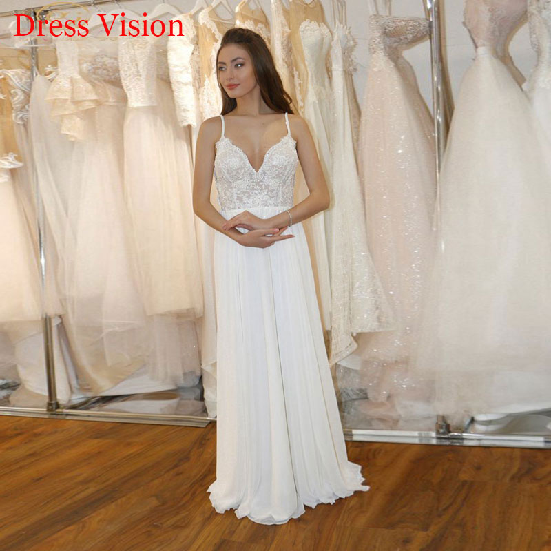 2021 Sexy V-neck Lace Appliques Backless Wedding Dresses Vestidos De Novia Robe De Soire De Mariage, White 
2021 Sexy V-neck Lace Appliques Backless Wedding Dresses Vestidos De Novia Robe De Soire De Mariage, White