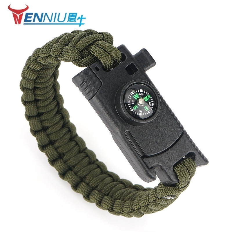 Knife CLASP BRACELET firecracker multifunctional hand rope camping survival outdoor adventure emergency bracelet
Knife CLASP BRACELET firecracker multifunctional hand rope camping survival outdoor adventure emergency bracelet