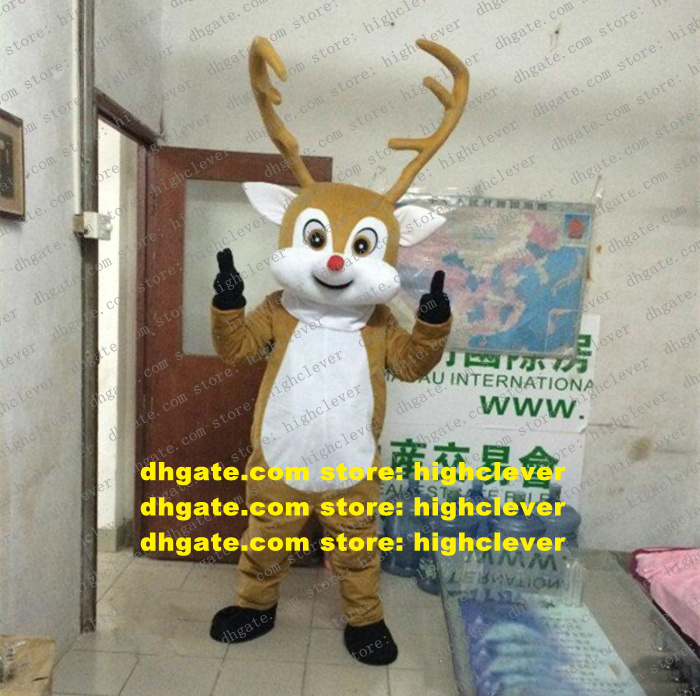 Brown Rudolph The Red Nosed Reindeer Charlie Milu Deer Mascot Costume Cartoon Character Greet Guests Performing Arts zx953, As in photos
Brown Rudolph The Red Nosed Reindeer Charlie Milu Deer Mascot Costume Cartoon Character Greet Guests Performing Arts zx953, As in photos