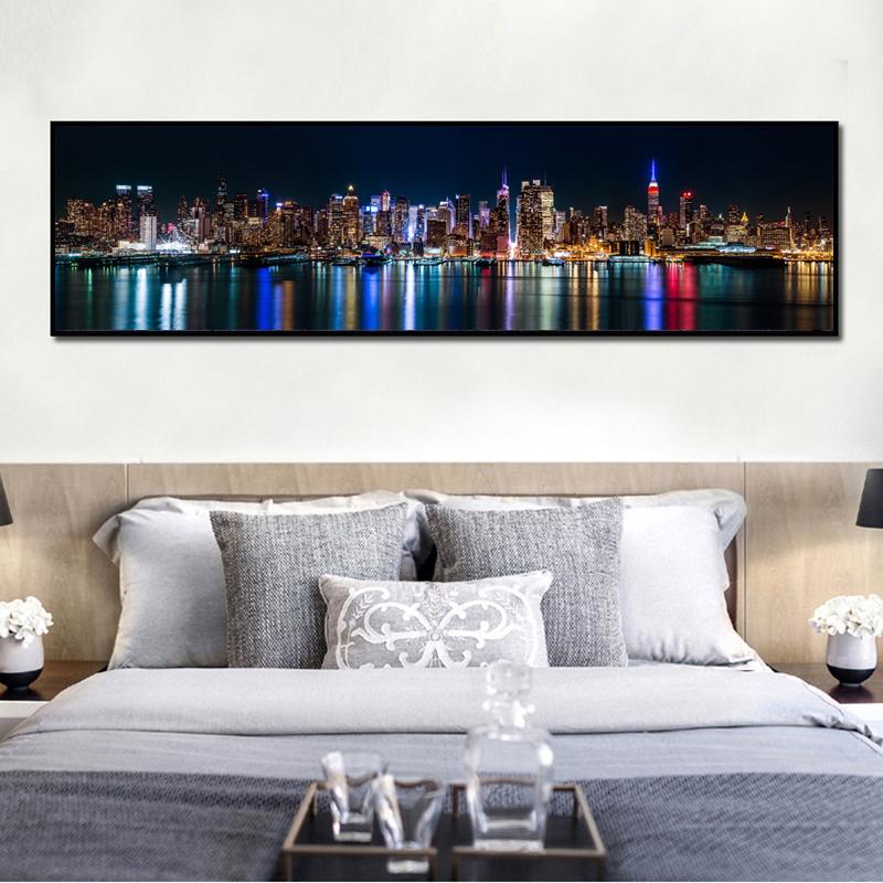 Posters & Prints New York City Night landscape Wall Pictures For Living Room Modern Art Print Big Size Wall Decorative Pictures