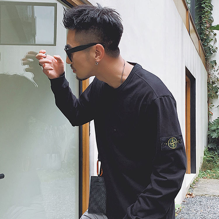 2021 New Men's Sweater Fashion Brand Stone 2021 Island Long Sleeve and Women's Round Neck Base Shirt, Black
2021 New Men's Sweater Fashion Brand Stone 2021 Island Long Sleeve and Women's Round Neck Base Shirt, Black