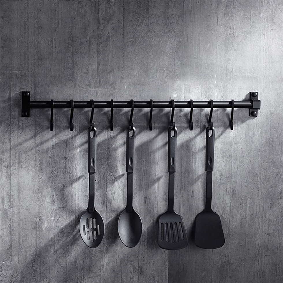 Matt Back Kitchen Hook Rack Pantry Bar Kitchen Shef American Stye Space Auminum Frame Kitchenware Utensi Too Storage Rack
Matt Back Kitchen Hook Rack Pantry Bar Kitchen Shef American Stye Space Auminum Frame Kitchenware Utensi Too Storage Rack