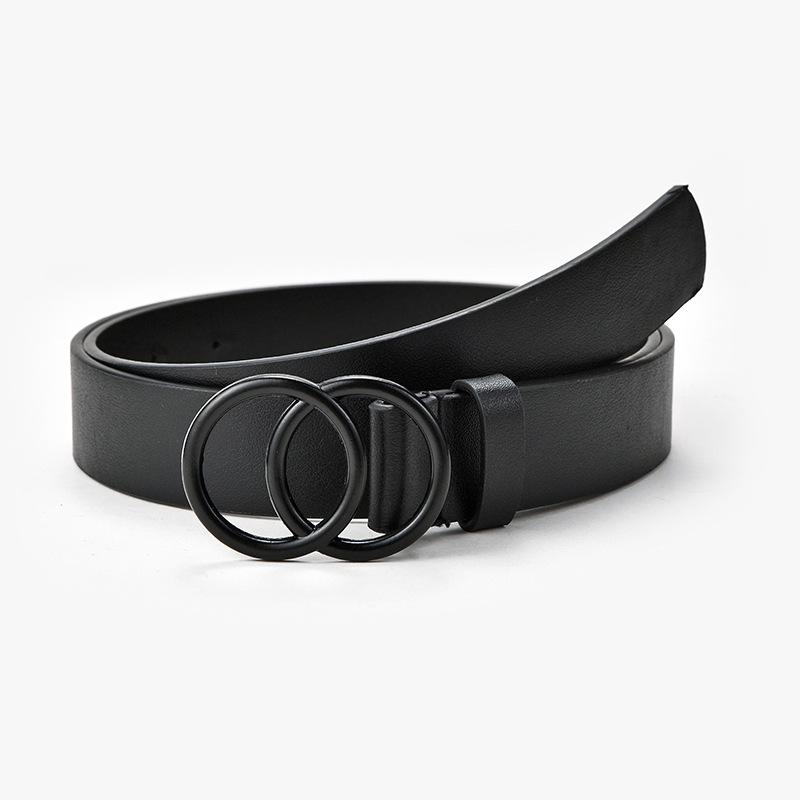 Belts Double Circle Black Ring Women's Belt Leather Sell Like Cakes Fashion Decoration Jeans Ceinture Femme Accessories
Belts Double Circle Black Ring Women's Belt Leather Sell Like Cakes Fashion Decoration Jeans Ceinture Femme Accessories