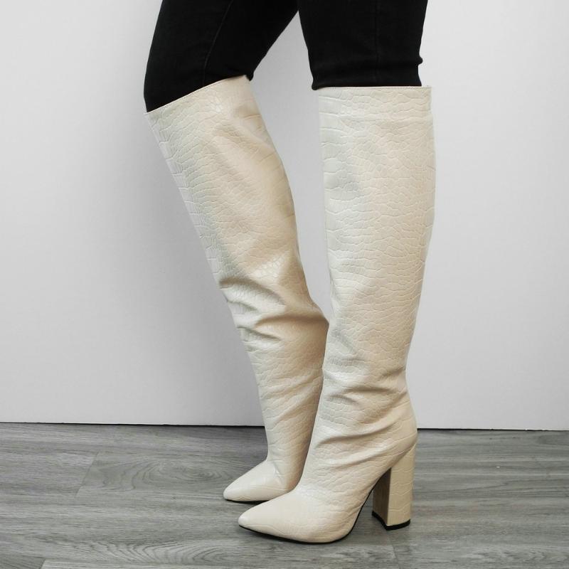 Boots Beige Pointed Toe Chunky Women Fashion Thick Heel Faux Leather Bomb 2021 Summer Winter Knee High Plus Size, Beige winter
Boots Beige Pointed Toe Chunky Women Fashion Thick Heel Faux Leather Bomb 2021 Summer Winter Knee High Plus Size, Beige winter