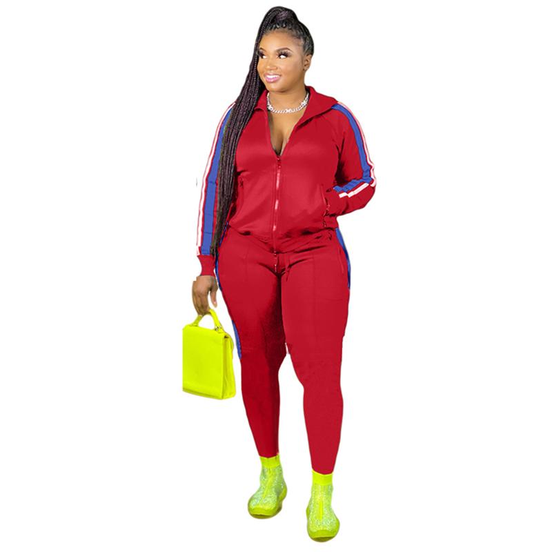 Plus Size Tracksuits Casual Two Piece Set Women Tracksuit Side Stripe Long Sleeve Zipper Top And Pants Matching Sets Large Outfits, Black
Plus Size Tracksuits Casual Two Piece Set Women Tracksuit Side Stripe Long Sleeve Zipper Top And Pants Matching Sets Large Outfits, Black