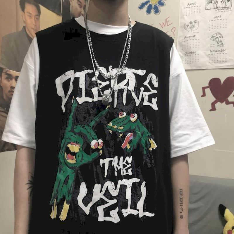 Men's vest summer Korean Harajuku street hip-hop funny printed sleeveless loose outer wear T-shirt tops for men women 210526, Vest balck
Men's vest summer Korean Harajuku street hip-hop funny printed sleeveless loose outer wear T-shirt tops for men women 210526, Vest balck