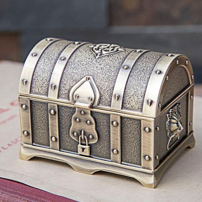 Jewelry Pouches, Bags Creative Metal Box European Retro Pirate Treasure High-grade Zinc Alloy Chest, Pink;blue
Jewelry Pouches, Bags Creative Metal Box European Retro Pirate Treasure High-grade Zinc Alloy Chest, Pink;blue