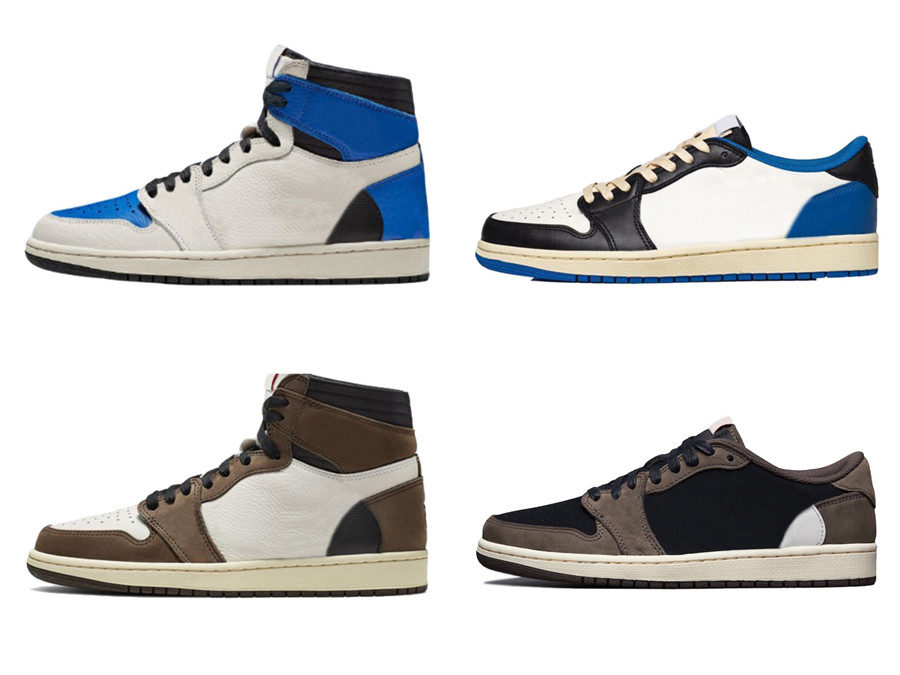 2021 Authentic Travis Scott x 1 High OG SP Low Shoes Fragment Military Blue TS Black Sail Shy Pink Men Women Sports Sneaker Trainers With Original Box US4-13
2021 Authentic Travis Scott x 1 High OG SP Low Shoes Fragment Military Blue TS Black Sail Shy Pink Men Women Sports Sneaker Trainers With Original Box US4-13