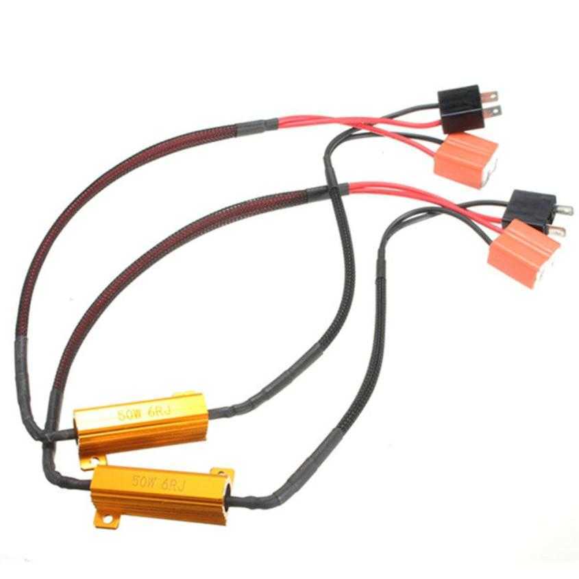 2x Error Free Canbus H7 50w 6ohm Led Headlight Drl Fog Light Load Resistor Wiring Canceller Decoder New Arrive Car