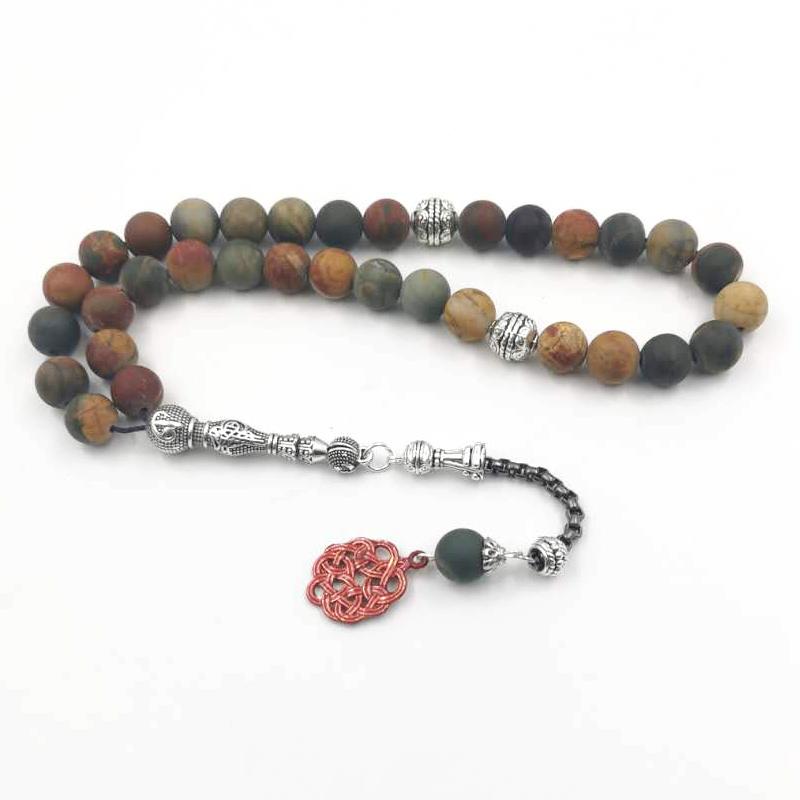Beaded, Strands Tasbih Natural Jasper Red Picasso Stone 33 Beads Bracelet Muslim Accessories Eid ADHA On Hand Islamic Turkish Jewelry
Beaded, Strands Tasbih Natural Jasper Red Picasso Stone 33 Beads Bracelet Muslim Accessories Eid ADHA On Hand Islamic Turkish Jewelry