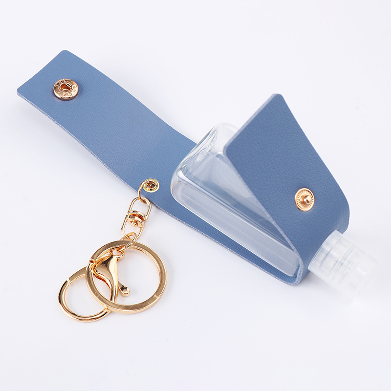 Portable Hand Sanitizer Bottle PU Leather Sheath Bag Charm Keychain for Men Women Gift
Portable Hand Sanitizer Bottle PU Leather Sheath Bag Charm Keychain for Men Women Gift