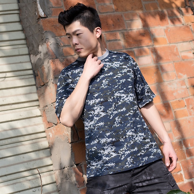Military Camouflage Clothing Breathable Combat T-Shirt Men Summer Short Sleeved Tshirt Army Camo Soldier Male Tee t shirt 210518