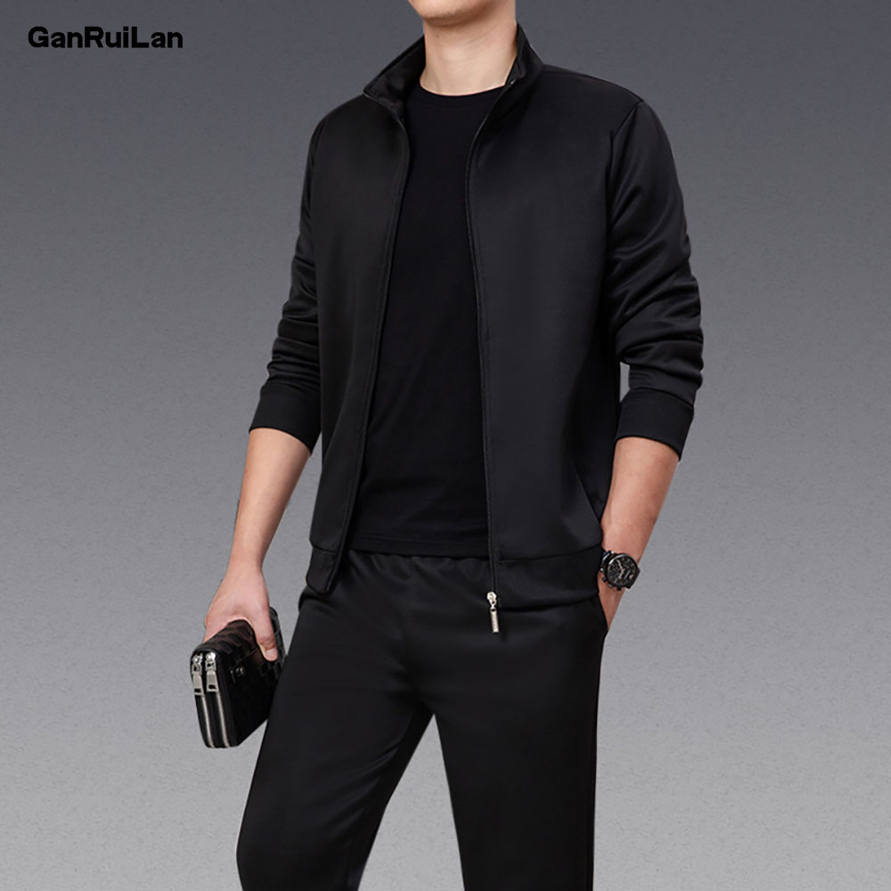 Casual Tracksuit Men Autumn Zipper Jackets+Pants 2 Pieces Sets Male Slim Fit Sportswear Fashion 2PCS Men's Solid Set 210518, Color3
Casual Tracksuit Men Autumn Zipper Jackets+Pants 2 Pieces Sets Male Slim Fit Sportswear Fashion 2PCS Men's Solid Set 210518, Color3