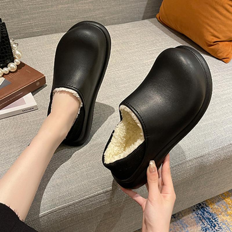 Slippers Winter Women Warm Shoes Fashion Waterproof Low Heels Platform Cotton Thick Soled Plush Non-Slip Indoor Outdoor, Green
Slippers Winter Women Warm Shoes Fashion Waterproof Low Heels Platform Cotton Thick Soled Plush Non-Slip Indoor Outdoor, Green
