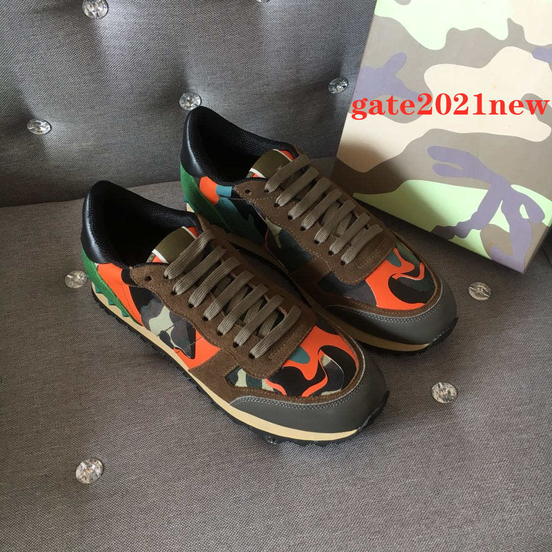2021 Stud Rockrunner Camouflage Trainers Designer Shoes Mens Real Leather Combo Rock Runner Sneakers for Men Womens Rubber Sole with Box gate2021new, Black
2021 Stud Rockrunner Camouflage Trainers Designer Shoes Mens Real Leather Combo Rock Runner Sneakers for Men Womens Rubber Sole with Box gate2021new, Black