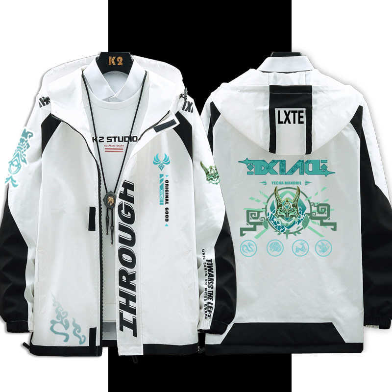 Genshin Impact Cosplay Costume Xiao Long sleeve Fashion jacket coat Game clothes Unisex Hoodie Zipper Hooded Sweatshirt New Top Y0913