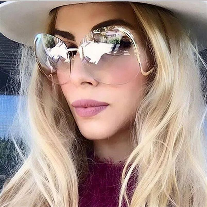 oversized sunglasses womens brand design clear ocean lens glasses frame female fashion women sun uv400, White;black
oversized sunglasses womens brand design clear ocean lens glasses frame female fashion women sun uv400, White;black