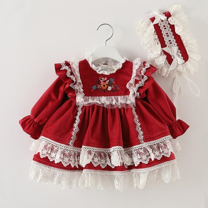 Girl Spanish Dresses Toddler Girls Christmas Year Red Dress Christening 1st Birthday Frocks infant Xmas Boutique Clothes 210615
Girl Spanish Dresses Toddler Girls Christmas Year Red Dress Christening 1st Birthday Frocks infant Xmas Boutique Clothes 210615