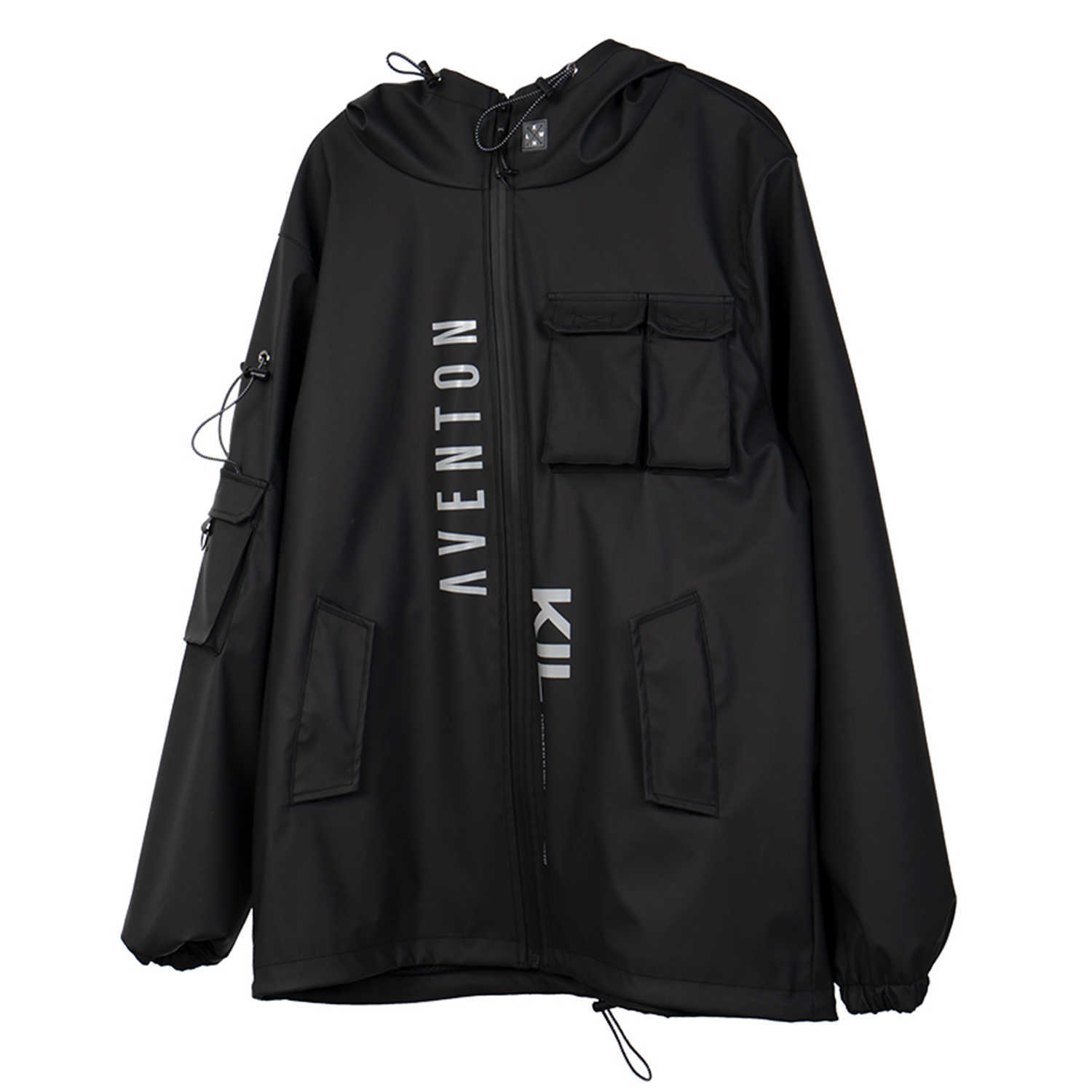 11 BYBB'S DARK Multi Pockets Cargo Jackets Men Windbreaker Hip Hop Streetwear Outdoor Techwear Jackets Harajuku Cargo Coats 210818
