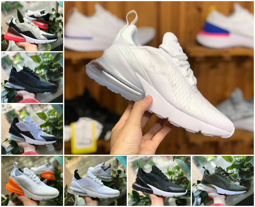 270 Mens Womens Running Shoes Shoe_vip Be True 270s Triple Black White Photo Bule Barely Rose Pink University Red Gold sports sneakers outdoor Trainers, Bubble package bag