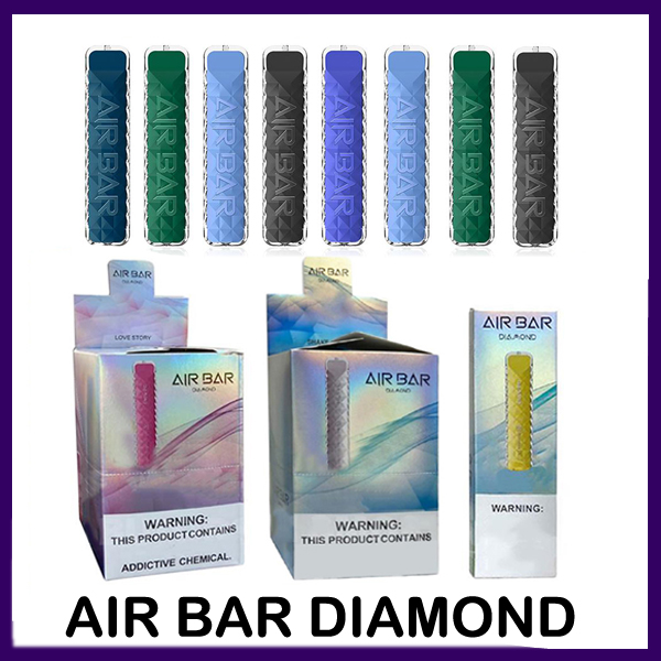 AIR BAR DIAMOND Disposable Vape E Cigarette Pen Pod Device Built-in 380mah battery Pods 500 puffs Dab Starter Kit 0268240
AIR BAR DIAMOND Disposable Vape E Cigarette Pen Pod Device Built-in 380mah battery Pods 500 puffs Dab Starter Kit 0268240