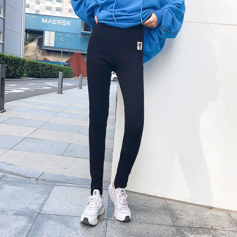 Women Winter Warm Leggings Superthick High Stretch Lamb Cashmere Leggins High Waist Skinny Trousers Plus Velvet Thicken Pants