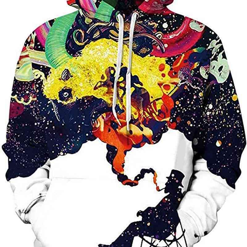 3D digital personalized printing pipe rainbow leisure Pullover sports Hooded Sweater tide brand, Black
3D digital personalized printing pipe rainbow leisure Pullover sports Hooded Sweater tide brand, Black