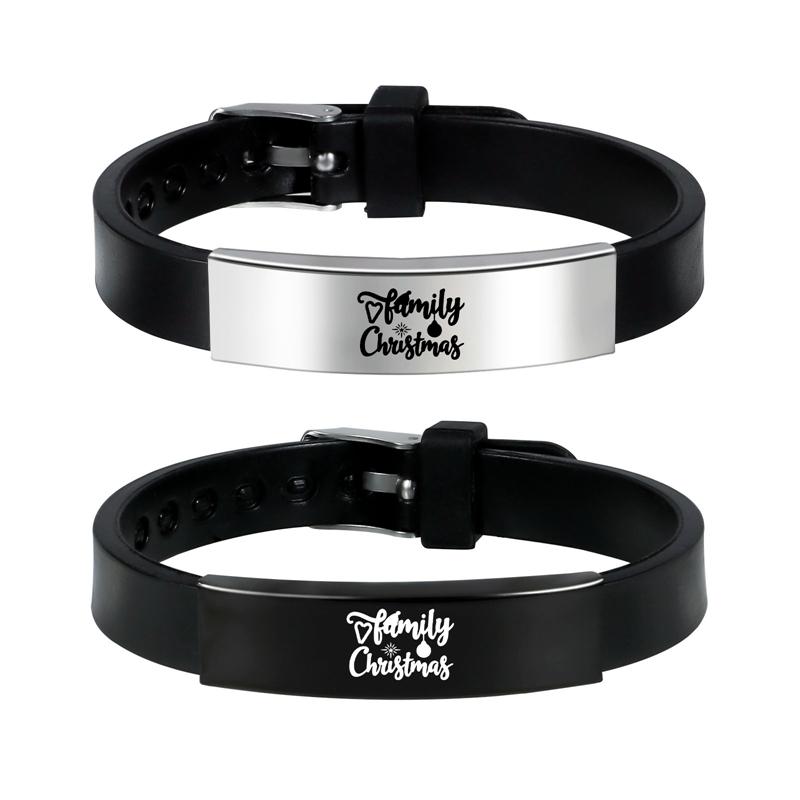 Charm Bracelets 2022 Christmas Day Black Silicone Unisex Bracelet Stainless Steel Xmas Gifts For Women And Men Jewelry
Charm Bracelets 2022 Christmas Day Black Silicone Unisex Bracelet Stainless Steel Xmas Gifts For Women And Men Jewelry