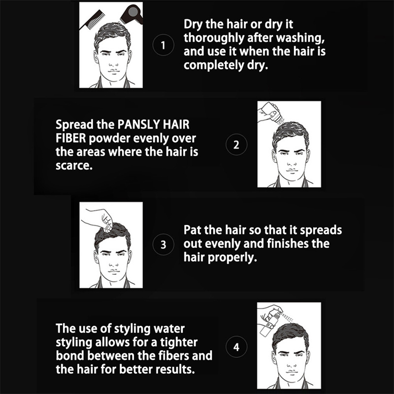 Hair Building Fiber Applicator Spray Instant Salon Hairs Treatment Keratin Powders