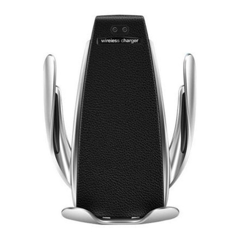 S5 Universal Automatic Clamping Wireless Car Charger Holder Receiver Mount Smart Sensor 10W Fast Charging Chargers for iPhone12 Samsung Phones wi