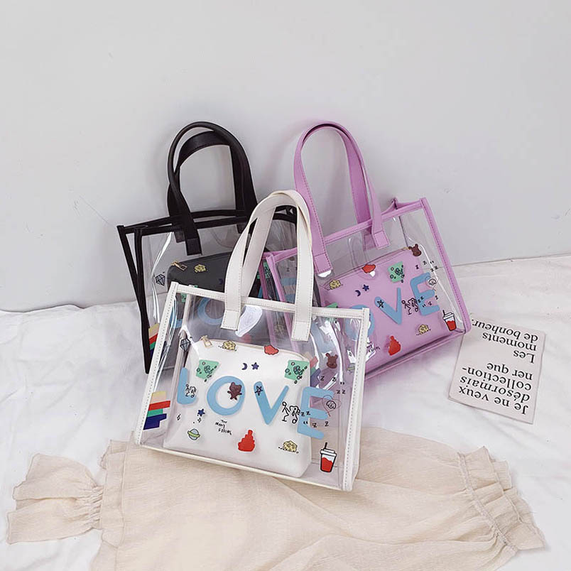 Handbags Kids Bags Girls Childrens PVC Clear Sweet Girl Accessories Jelly Purses B5473, White
Handbags Kids Bags Girls Childrens PVC Clear Sweet Girl Accessories Jelly Purses B5473, White