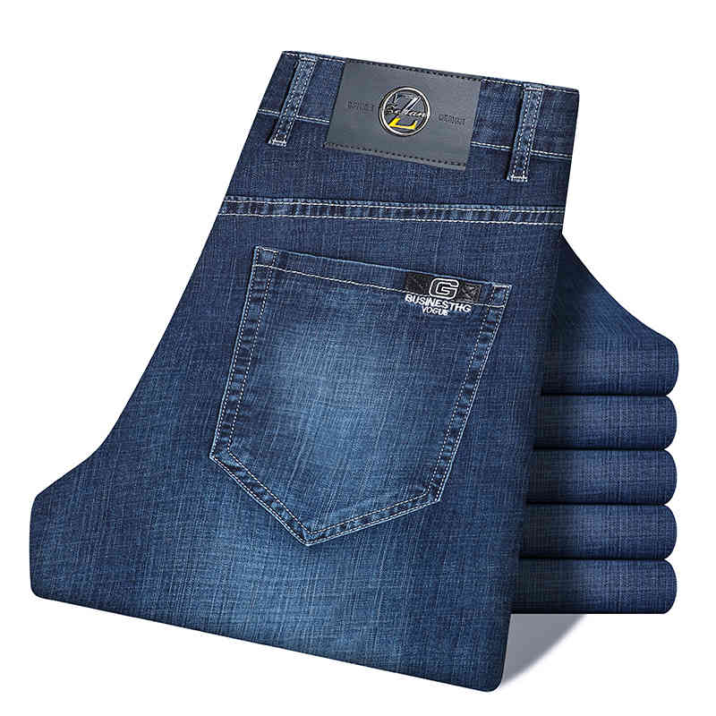 Four Seasons Men'S Business Jeans Classic Fashion All-Match Stretch Loose Denim Trousers Male High-End Brand Casual Pants, Black
Four Seasons Men'S Business Jeans Classic Fashion All-Match Stretch Loose Denim Trousers Male High-End Brand Casual Pants, Black