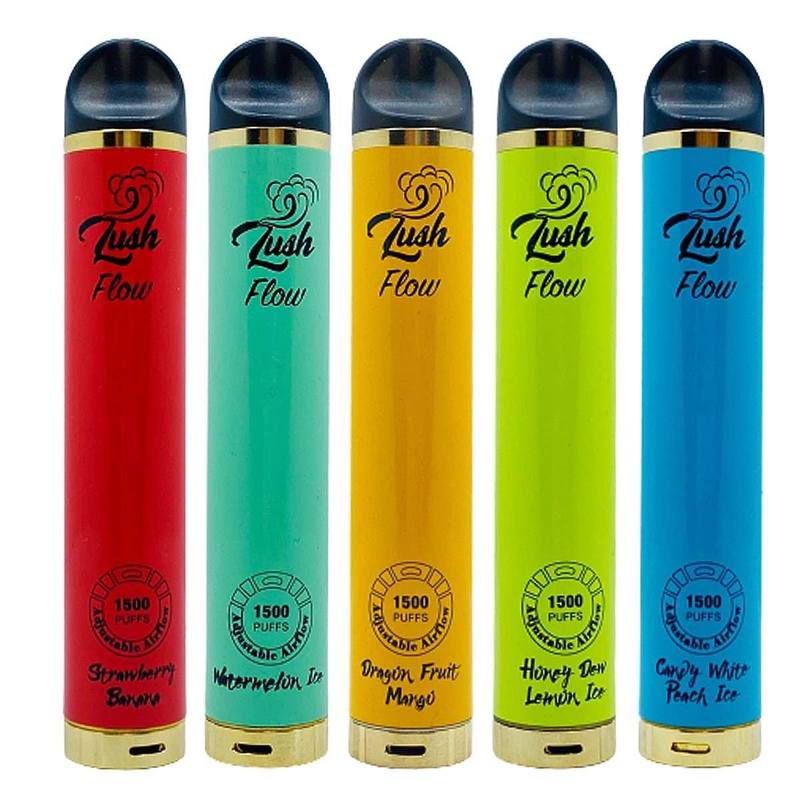 LUSH flow adjustable cigs Puffs Bar Disposable E-cigarettes Device Pod Pen 6ml 900mAh Battery Starter 1500puffs Kit For Sale
LUSH flow adjustable cigs Puffs Bar Disposable E-cigarettes Device Pod Pen 6ml 900mAh Battery Starter 1500puffs Kit For Sale