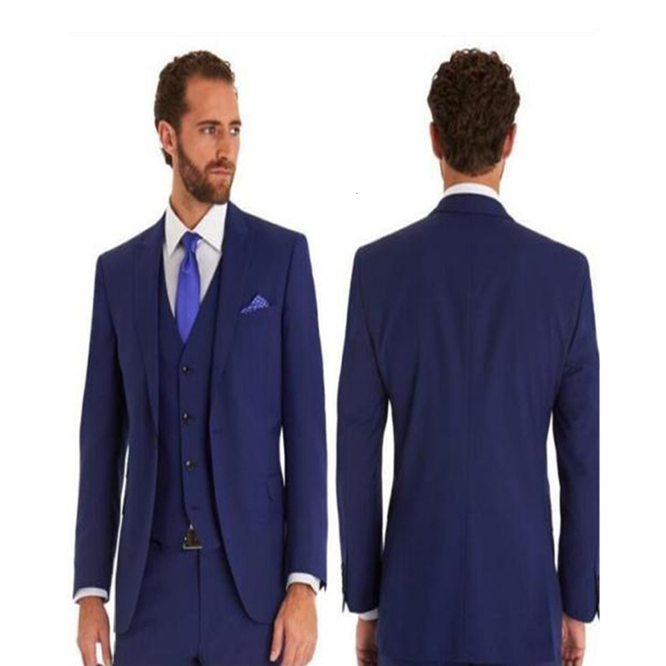 Men's Suits & Blazers Groom tuxedo men suit custom wedding party (jacket + pants vest), Picture style
Men's Suits & Blazers Groom tuxedo men suit custom wedding party (jacket + pants vest), Picture style