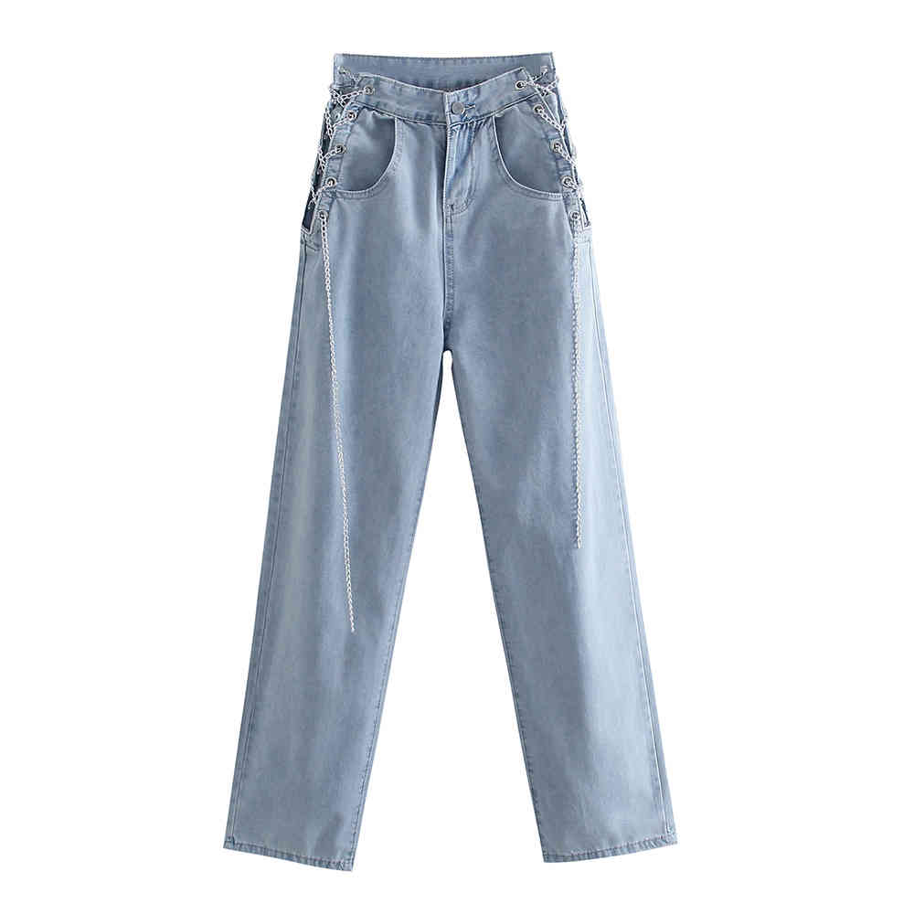 BBWM High Waist Chain Jeans for Women Spring Summer Loose Pants Straight Pants Female Style Fashion Thin Jeans Soft Comfort 210520, As picture
BBWM High Waist Chain Jeans for Women Spring Summer Loose Pants Straight Pants Female Style Fashion Thin Jeans Soft Comfort 210520, As picture
