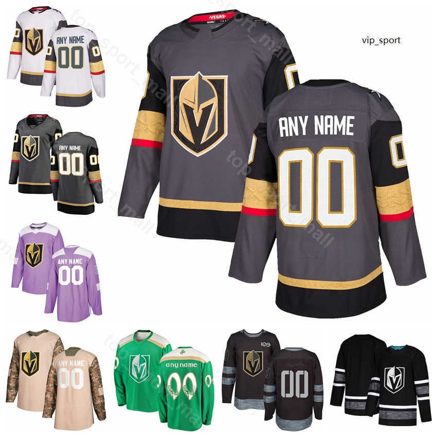 Vegas Golden Knights Hockey Jonathan Marchessault Jersey Marc-Andre Fleury Erik Haula William Karlsson Nate Schmidt 100th Anniversary, Men green