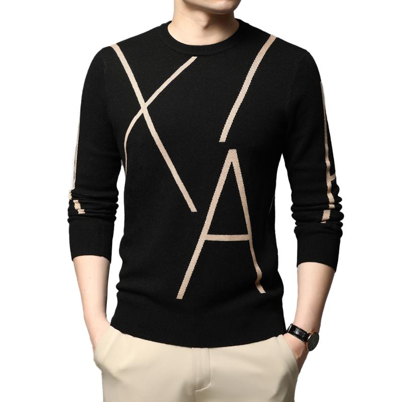 Fashion Brand Knit High End Designer Winter Wool Pullover Black Sweater For Man Cool Autum Casual Jumper Mens Clothing
Fashion Brand Knit High End Designer Winter Wool Pullover Black Sweater For Man Cool Autum Casual Jumper Mens Clothing