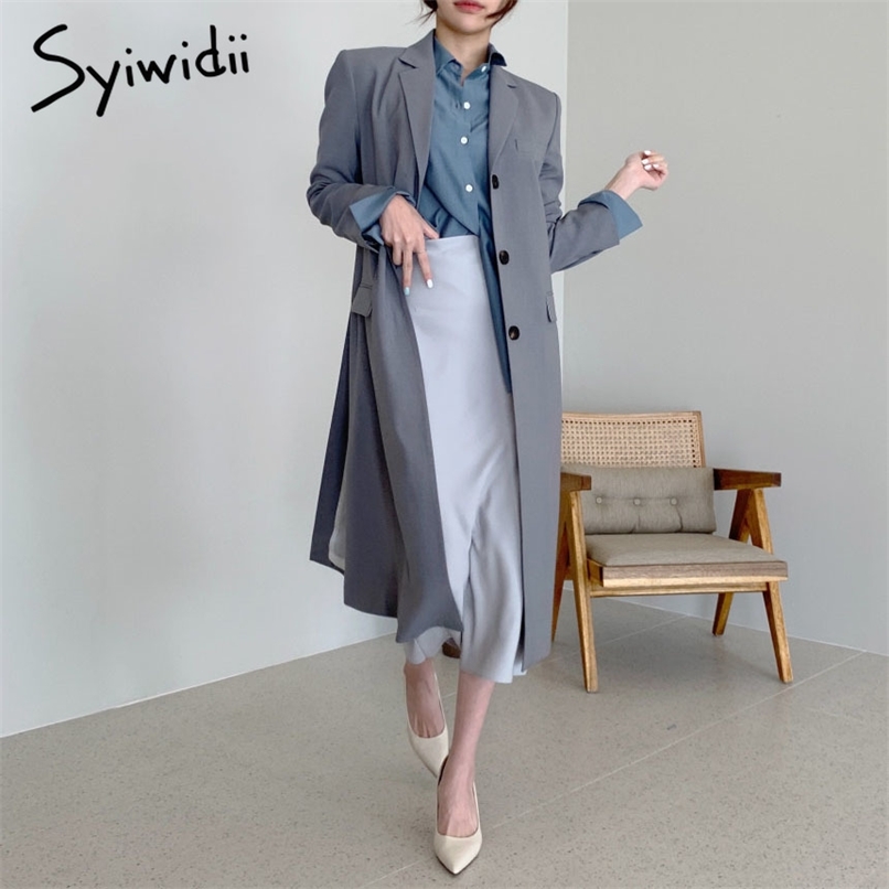 Long Office Top Suit Women Blazer Business Fall Clothes Gray Coats Jackets Single Breasted Casual Spring Fashion 210607, Beige
Long Office Top Suit Women Blazer Business Fall Clothes Gray Coats Jackets Single Breasted Casual Spring Fashion 210607, Beige
